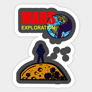 Mars exploration Sticker